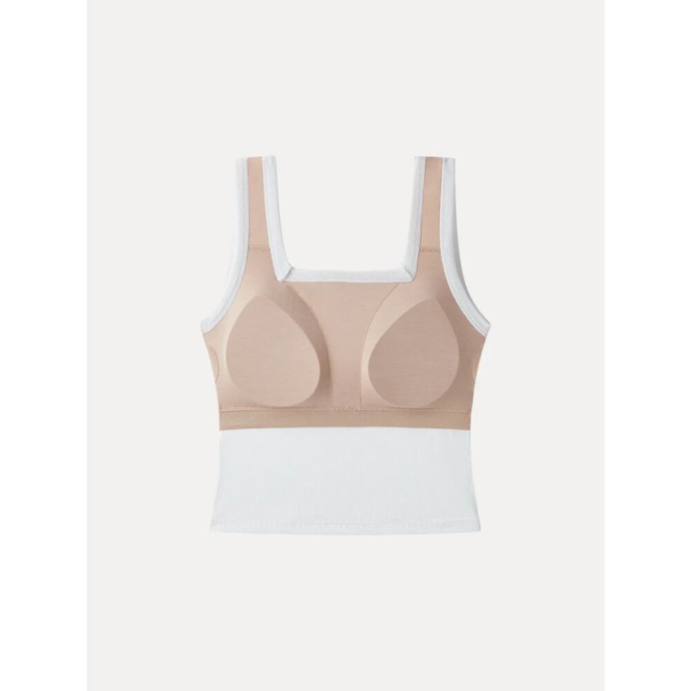 OGL White NWT Slinky Square Open-Back Brami Tank Top xl - Picture 3 of 9